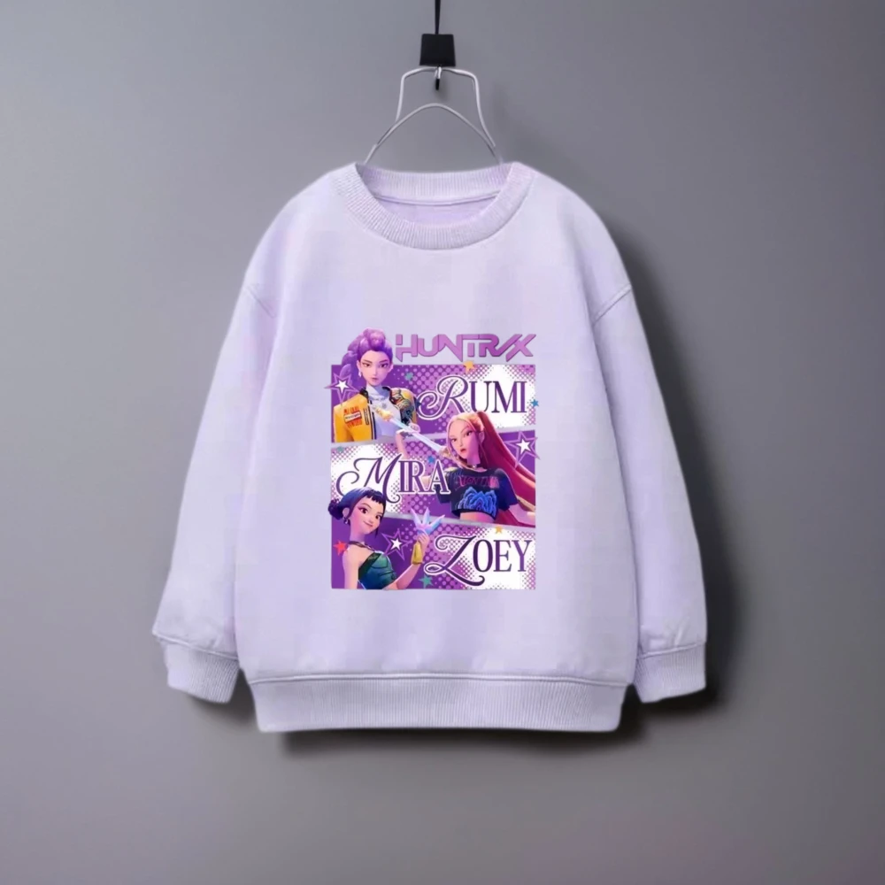 Spring/autumn Children Clothes Huntrix Girls Sweatshirts Tops Long-sleeved Crewneck Hoodies Kids Clothing Simple Fashion New
Spring/autumn Children Clothes Huntrix Girls Sweatshirts Tops Long-sleeved Crewneck Hoodies Kids Clothing Simple Fashion New