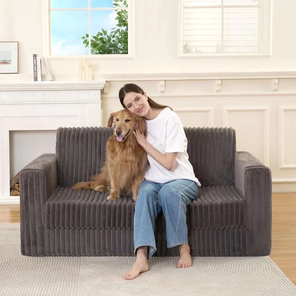 Convertible Folding Sofa Bed, Foldable Sleeper Couch with Armrest, Comfy Floor Couch, Fold Out Lounge Chair Bed
Convertible Folding Sofa Bed, Foldable Sleeper Couch with Armrest, Comfy Floor Couch, Fold Out Lounge Chair Bed