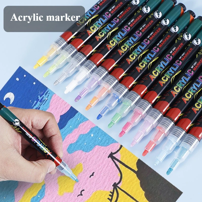 12/24/36 Color Acrylic Marker Waterproof Quick-drying Writing Smooth for Bookkeeping Painting Graffiti Mark
12/24/36 Color Acrylic Marker Waterproof Quick-drying Writing Smooth for Bookkeeping Painting Graffiti Mark