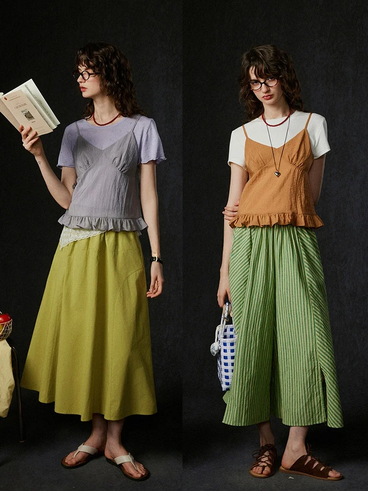 Женский летний топ LITLECOT с V-образным вырезом и бретелями, фиолетово-оранжевый, новинка, для многослойных образов, верхняя одежда, 1 шт.
Женский летний топ LITLECOT с V-образным вырезом и бретелями, фиолетово-оранжевый, новинка, для многослойных образов, верхняя одежда, 1 шт.