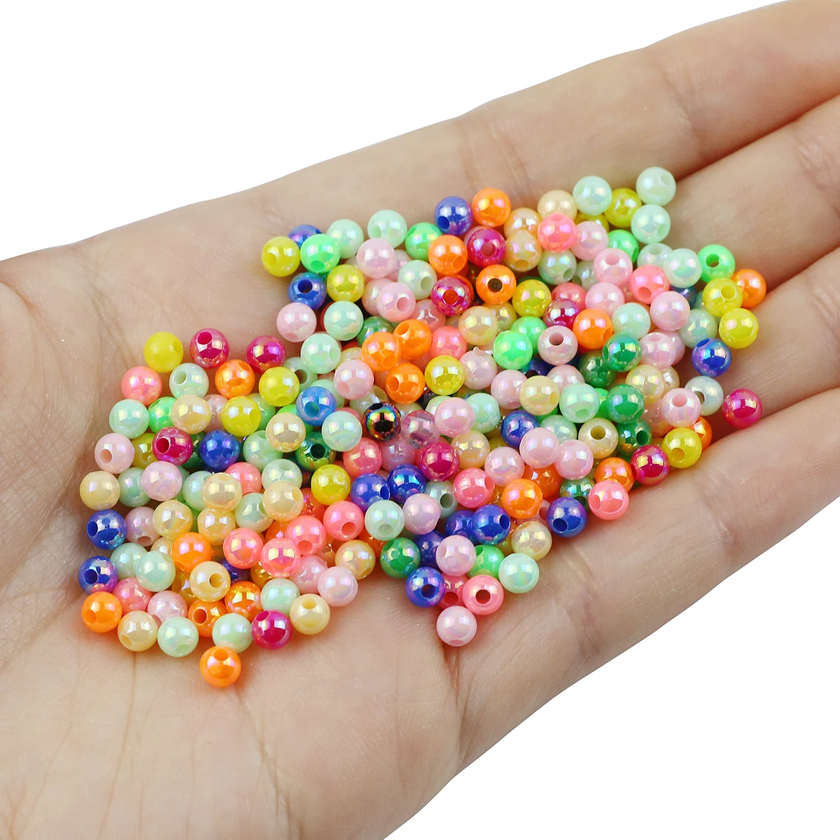 4mm 500pcs Mini Round AB Color Beads Shiny Acrylic Loose Spacer Beads for DIY Jewelry Making Necklace Bracelet Accessories
4mm 500pcs Mini Round AB Color Beads Shiny Acrylic Loose Spacer Beads for DIY Jewelry Making Necklace Bracelet Accessories