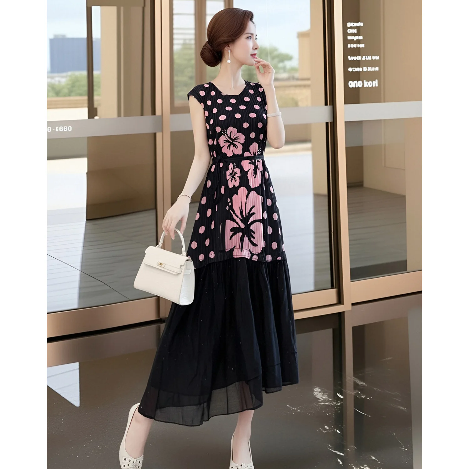 Miyake Pleated Fashion Printed Dress for Women Summer Light Luxury Waist Skirt High-end Seaside Resort Style Women's Clothing
Miyake Pleated Fashion Printed Dress for Women Summer Light Luxury Waist Skirt High-end Seaside Resort Style Women's Clothing