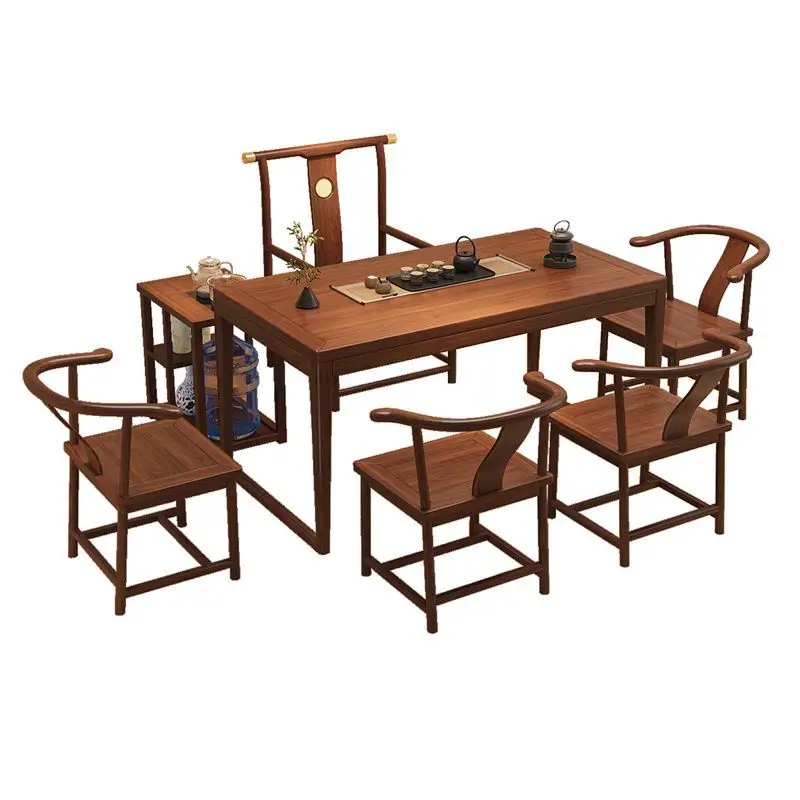 Walnut solid wood balcony tea table and chair combination Chinese simple household small tea table coffee table tea integrated s
Walnut solid wood balcony tea table and chair combination Chinese simple household small tea table coffee table tea integrated s