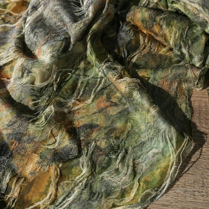 50x155cm Retro Green Dunhuang Moss Stained Ripped Knitted Tassel Textured Fabric Reconstruction DIY Clothing Designer Fabric
50x155cm Retro Green Dunhuang Moss Stained Ripped Knitted Tassel Textured Fabric Reconstruction DIY Clothing Designer Fabric