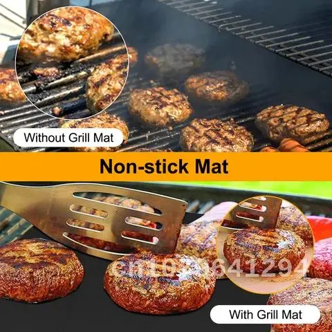 Outdoor Picnic BBQ Grill Mat Non-stick Bakin Reusable Cooking Sheet Heat Resistance Easily Cleaned Barbecue Oven Tools
Outdoor Picnic BBQ Grill Mat Non-stick Bakin Reusable Cooking Sheet Heat Resistance Easily Cleaned Barbecue Oven Tools