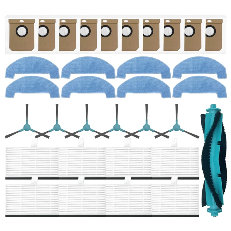 A84G-33PCS для пылесоса Cecotec Conga 7690 Immortal Max: сменные аксессуары, основная и боковые щетки, HEPA-фильтр, тряпка для влажной уборки
A84G-33PCS для пылесоса Cecotec Conga 7690 Immortal Max: сменные аксессуары, основная и боковые щетки, HEPA-фильтр, тряпка для влажной уборки