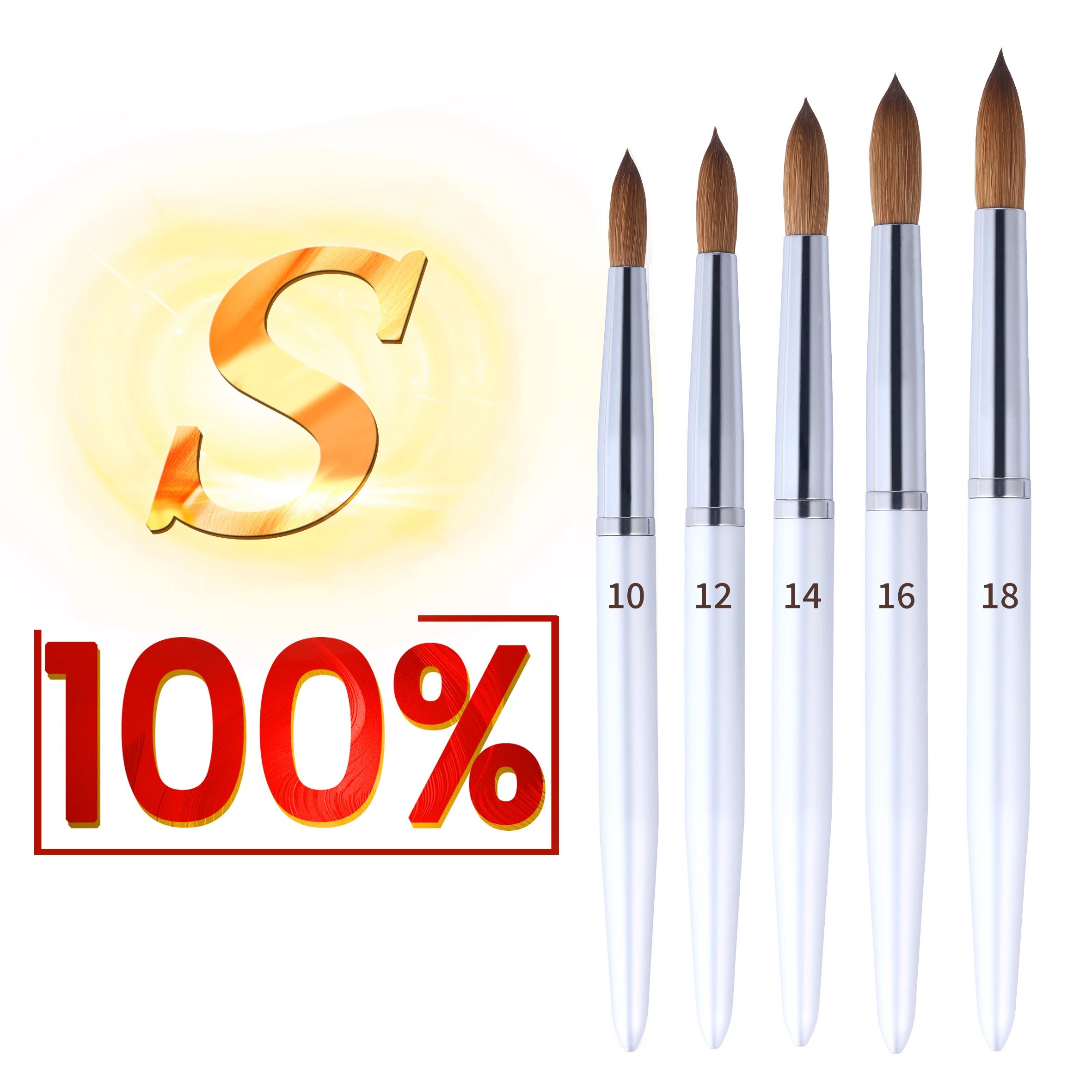 RolinStar S quality 100% Kolinsky Acrylic dipping powder alloy Builder Pure gel wood nail brush mink Application
RolinStar S quality 100% Kolinsky Acrylic dipping powder alloy Builder Pure gel wood nail brush mink Application