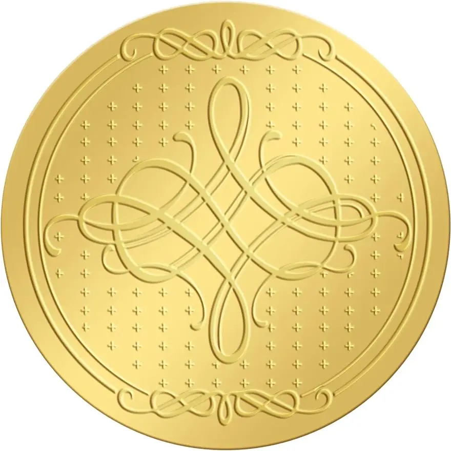 50mm Gold Embossed Envelope Seals Stickers Pattern 100pcs Adhesive Embossed Foil Seals Stickers Label for Wedding
50mm Gold Embossed Envelope Seals Stickers Pattern 100pcs Adhesive Embossed Foil Seals Stickers Label for Wedding