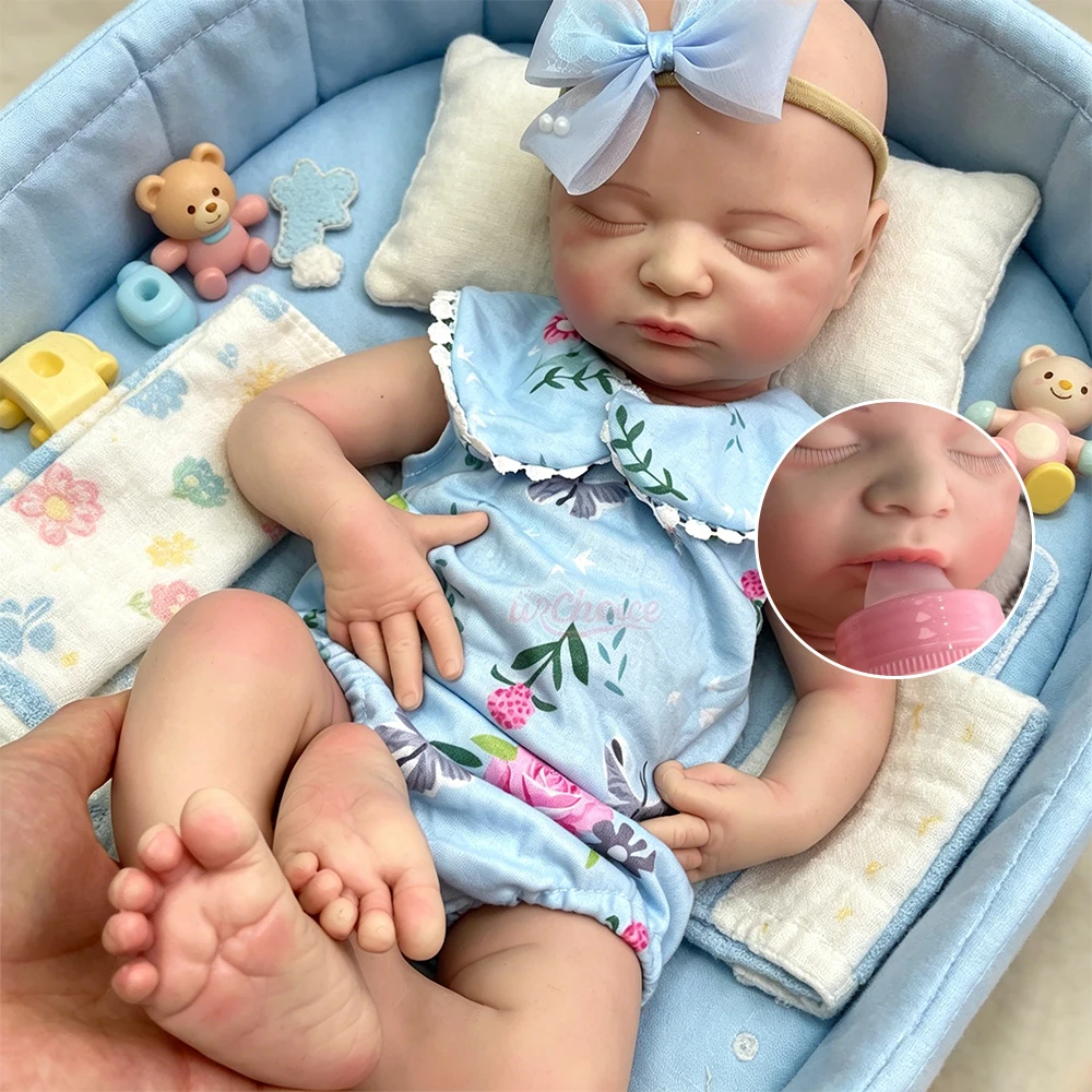 18Inch Soft Waterproof Silicone Reborn Baby Girl Lifelike Handmade Collector’s Details Doll Can Use Pacifiers for Collectors
18Inch Soft Waterproof Silicone Reborn Baby Girl Lifelike Handmade Collector’s Details Doll Can Use Pacifiers for Collectors