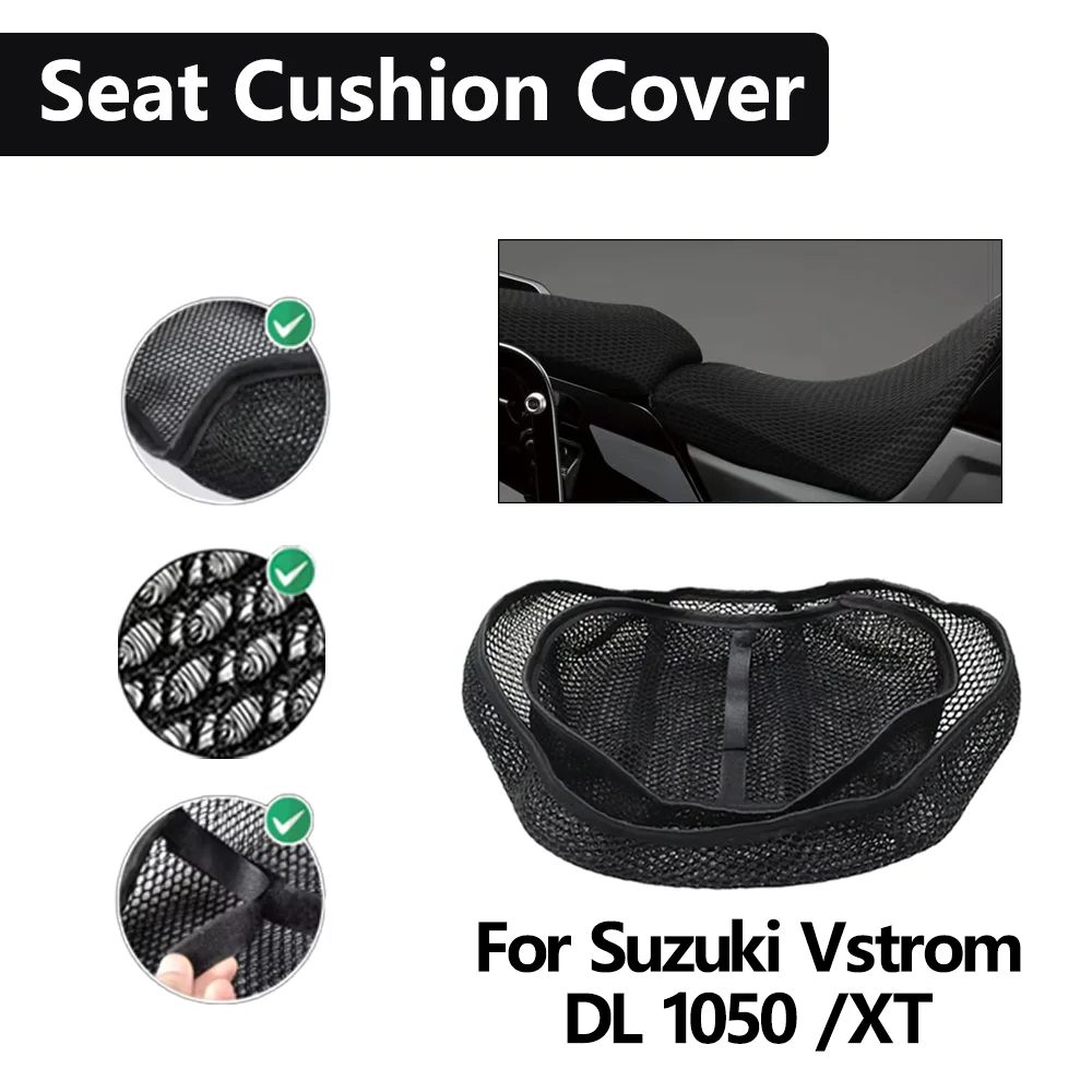 For Suzuki Vstrom DL1050 DL 1050 XT Motorcycle Honeycomb Mesh Seat Cover Insulated Breathable Anti-Slip Waterproof Cushion Cover
For Suzuki Vstrom DL1050 DL 1050 XT Motorcycle Honeycomb Mesh Seat Cover Insulated Breathable Anti-Slip Waterproof Cushion Cover