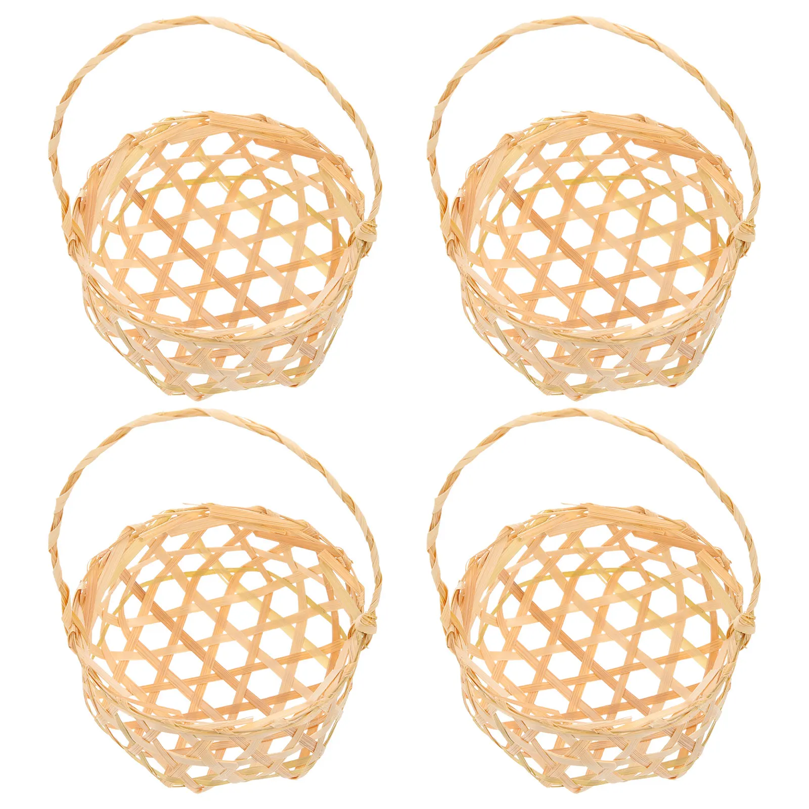 4 Pcs Bamboo Basket Woven Baskets Portable Fruit Food Pastoral Style Appearance Household Storage
4 Pcs Bamboo Basket Woven Baskets Portable Fruit Food Pastoral Style Appearance Household Storage