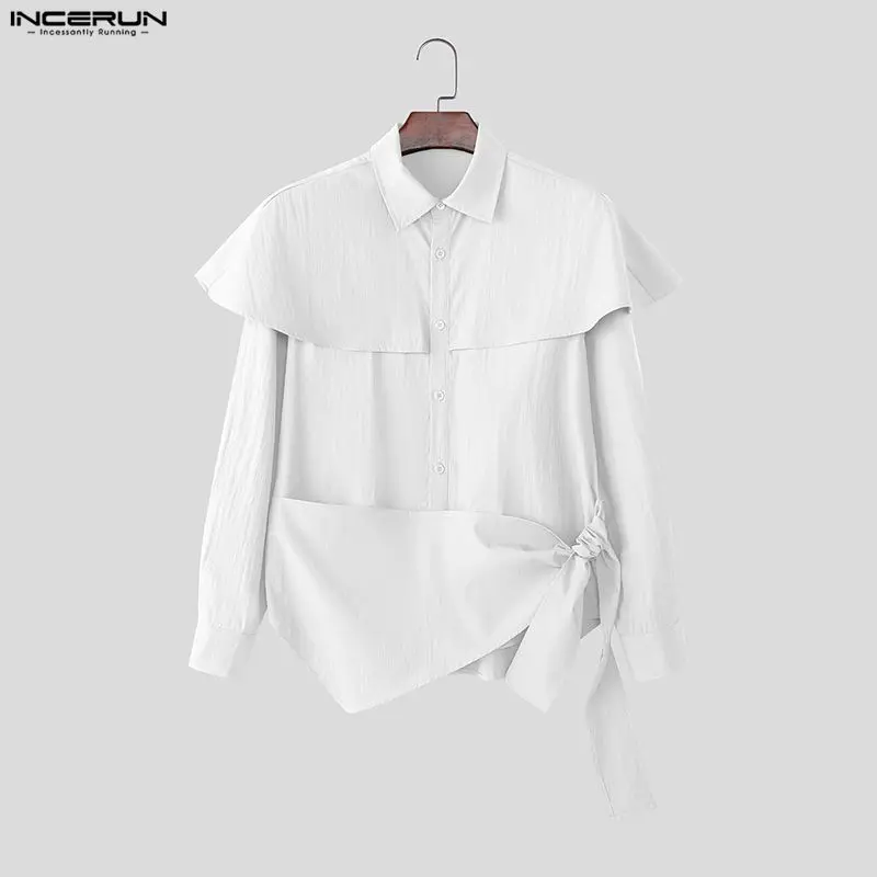 INCERUN Men Shirt Lapel Long Sleeve Solid Color Irregular Shirts Men Streetwear Loose Lace Up Fashion Casual Tops Camisas S-5XL
INCERUN Men Shirt Lapel Long Sleeve Solid Color Irregular Shirts Men Streetwear Loose Lace Up Fashion Casual Tops Camisas S-5XL