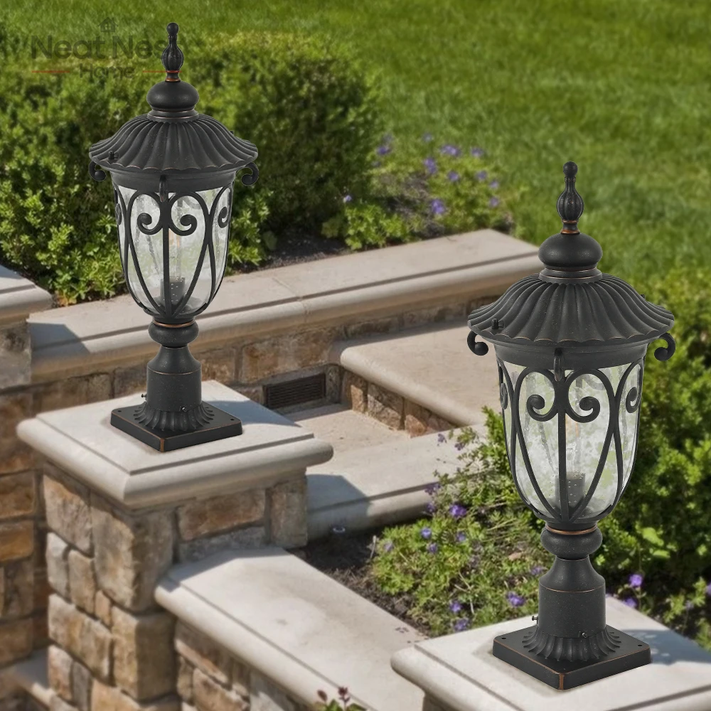 24"1-pack Vintage Black Outdoor Lantern,Multi functional Waterproof Aluminum Lamp Post Light with Bubble Glass(Bulb Not Included
24"1-pack Vintage Black Outdoor Lantern,Multi functional Waterproof Aluminum Lamp Post Light with Bubble Glass(Bulb Not Included