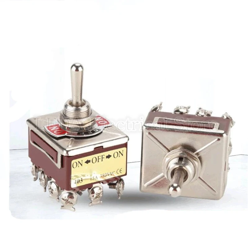 1pcs E-TEN 403 12mm Toggle Switch ON-OFF-ON 3Position 12Pin 15A 380V Car Rocker Switch Boat Rocker Switch E-TEN403 Truck
1pcs E-TEN 403 12mm Toggle Switch ON-OFF-ON 3Position 12Pin 15A 380V Car Rocker Switch Boat Rocker Switch E-TEN403 Truck