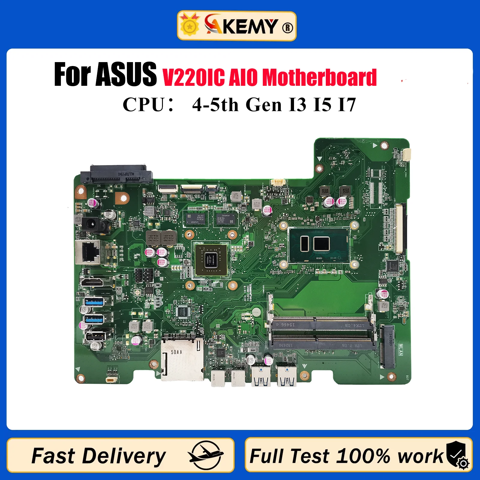 Материнская плата V220IC для ASUS Vivo AiO V220I V220IA V220IB V220IC, материнская плата с процессором I3 I5 I7, 100% тестирование, ОК, быстрая доставка stk
Материнская плата V220IC для ASUS Vivo AiO V220I V220IA V220IB V220IC, материнская плата с процессором I3 I5 I7, 100% тестирование, ОК, быстрая доставка stk