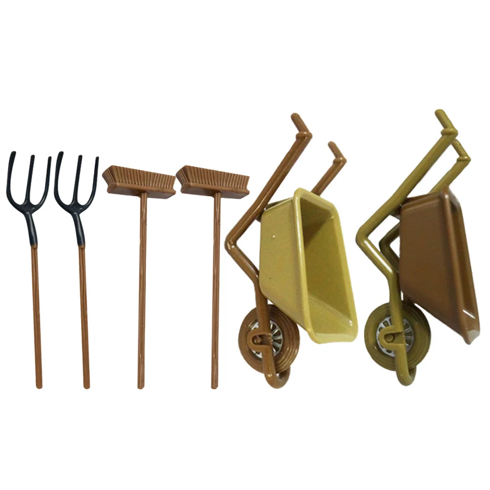 2 Sets Dollhouse Mini Plastic Stroller Wooden Miniature Model Tool Accessories Kids Toy Wear-resistant Pp Child Tools
2 Sets Dollhouse Mini Plastic Stroller Wooden Miniature Model Tool Accessories Kids Toy Wear-resistant Pp Child Tools