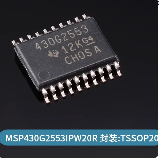 10pcs Original genuine MSP430G2553IPW20R patch TSSOP20
10pcs Original genuine MSP430G2553IPW20R patch TSSOP20