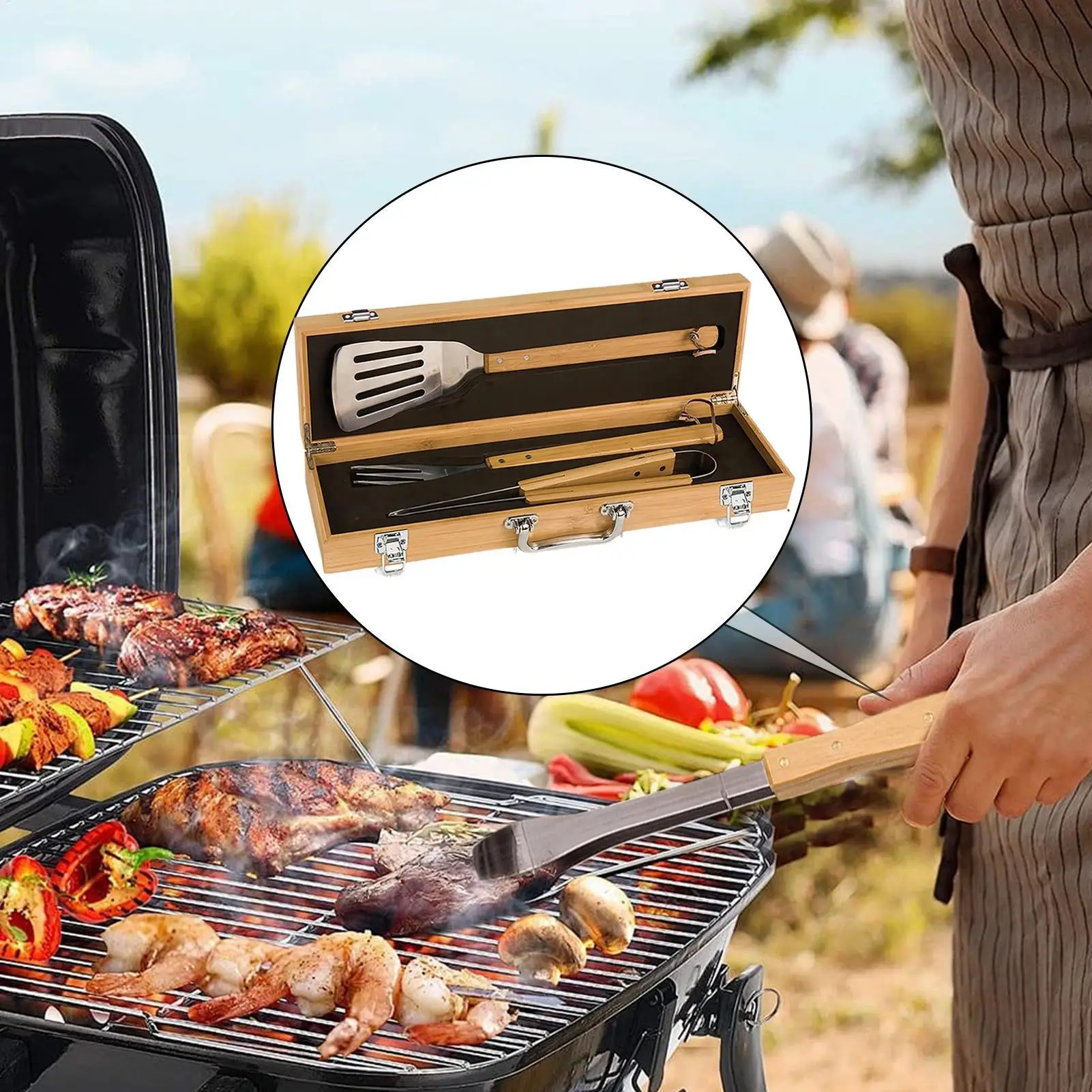 Barbecue Tools Grill Utensils Set Grilling Accessories With Case Barbecue Utensils For Outdoor Camping Family Gatherings
Barbecue Tools Grill Utensils Set Grilling Accessories With Case Barbecue Utensils For Outdoor Camping Family Gatherings