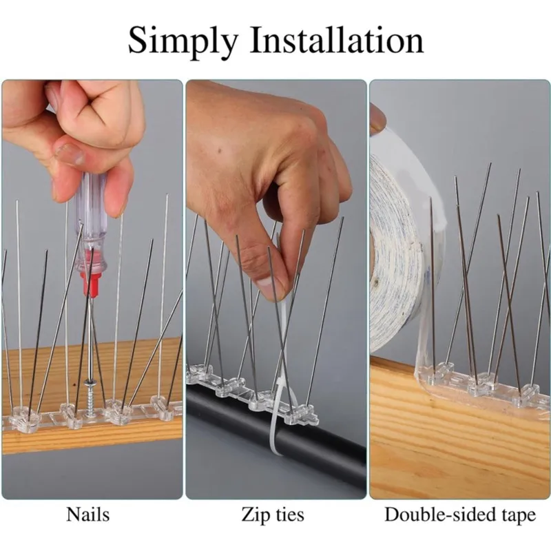 AWAH Hedgehog Standard Bird Repellent Spikes- For Windows Anti-Bird Outdoor Pest Control Product, 10Pcs 25Cm Set For Home
AWAH Hedgehog Standard Bird Repellent Spikes- For Windows Anti-Bird Outdoor Pest Control Product, 10Pcs 25Cm Set For Home
