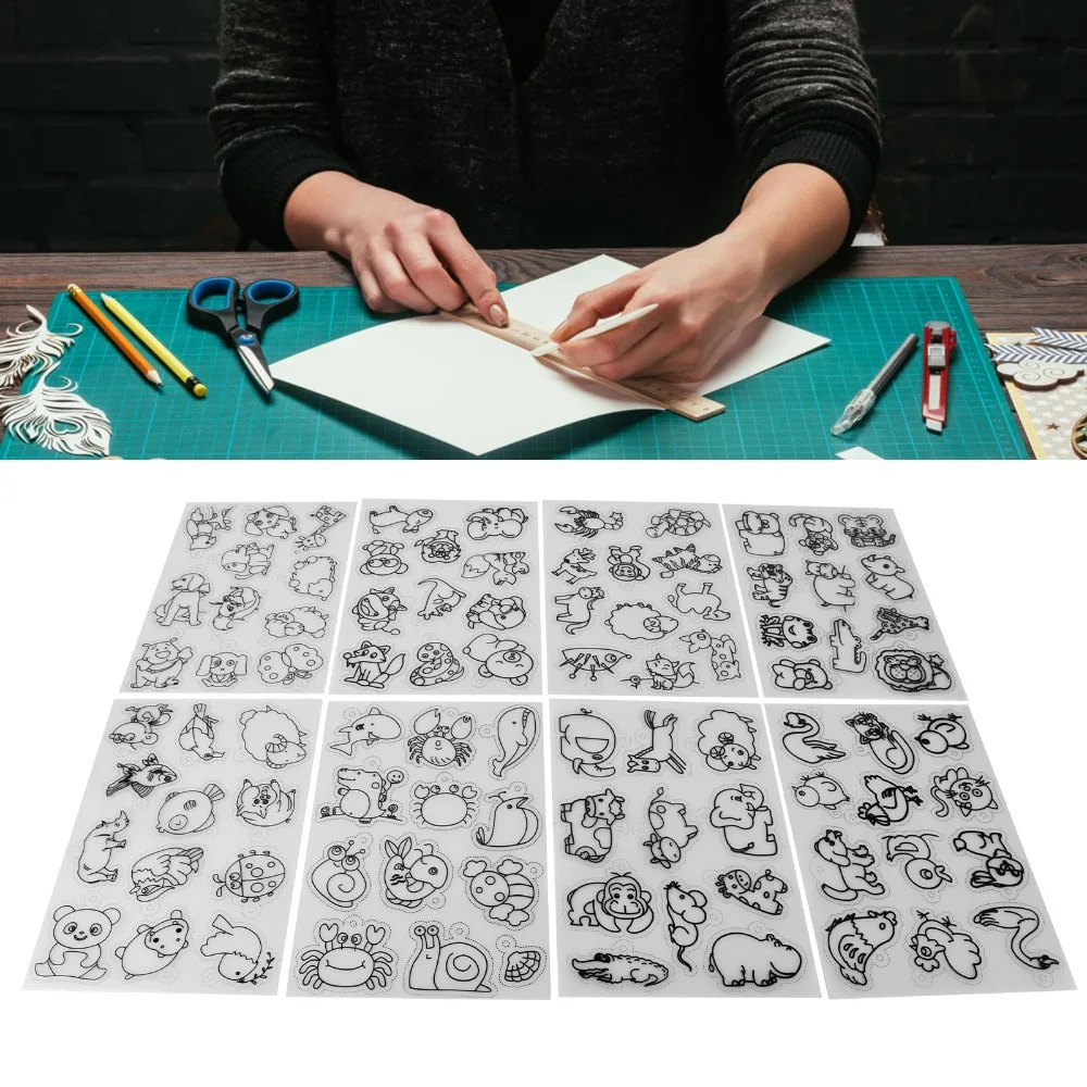8 PCS Cute Animal Heat Shrink Sheets White Colorable Shrink Plastic Sheets Different Patterns Shrinky Art Paper Creative Craft
8 PCS Cute Animal Heat Shrink Sheets White Colorable Shrink Plastic Sheets Different Patterns Shrinky Art Paper Creative Craft