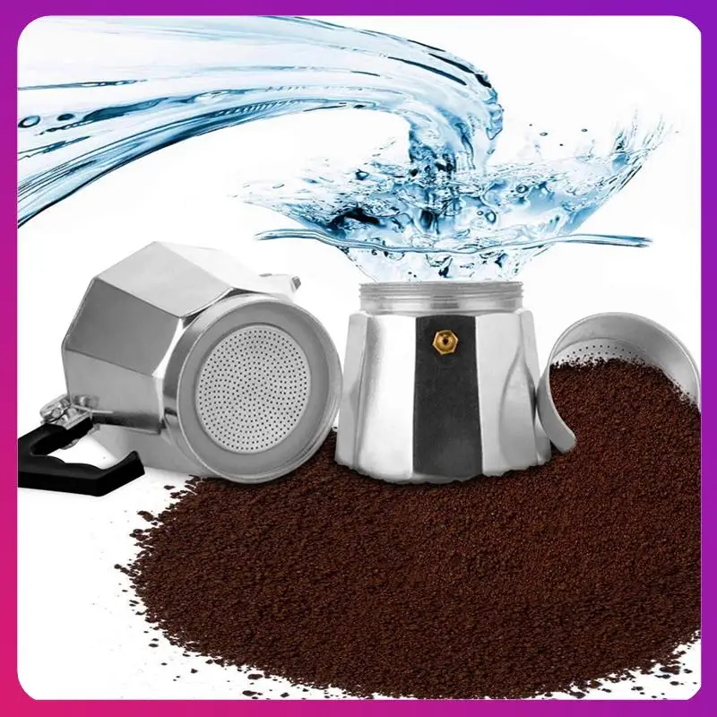 Italian Aluminum Moka Pot Octagon Moka Pot Coffee Pot 1 Cup European Coffee Equipment (50Ml)
Italian Aluminum Moka Pot Octagon Moka Pot Coffee Pot 1 Cup European Coffee Equipment (50Ml)