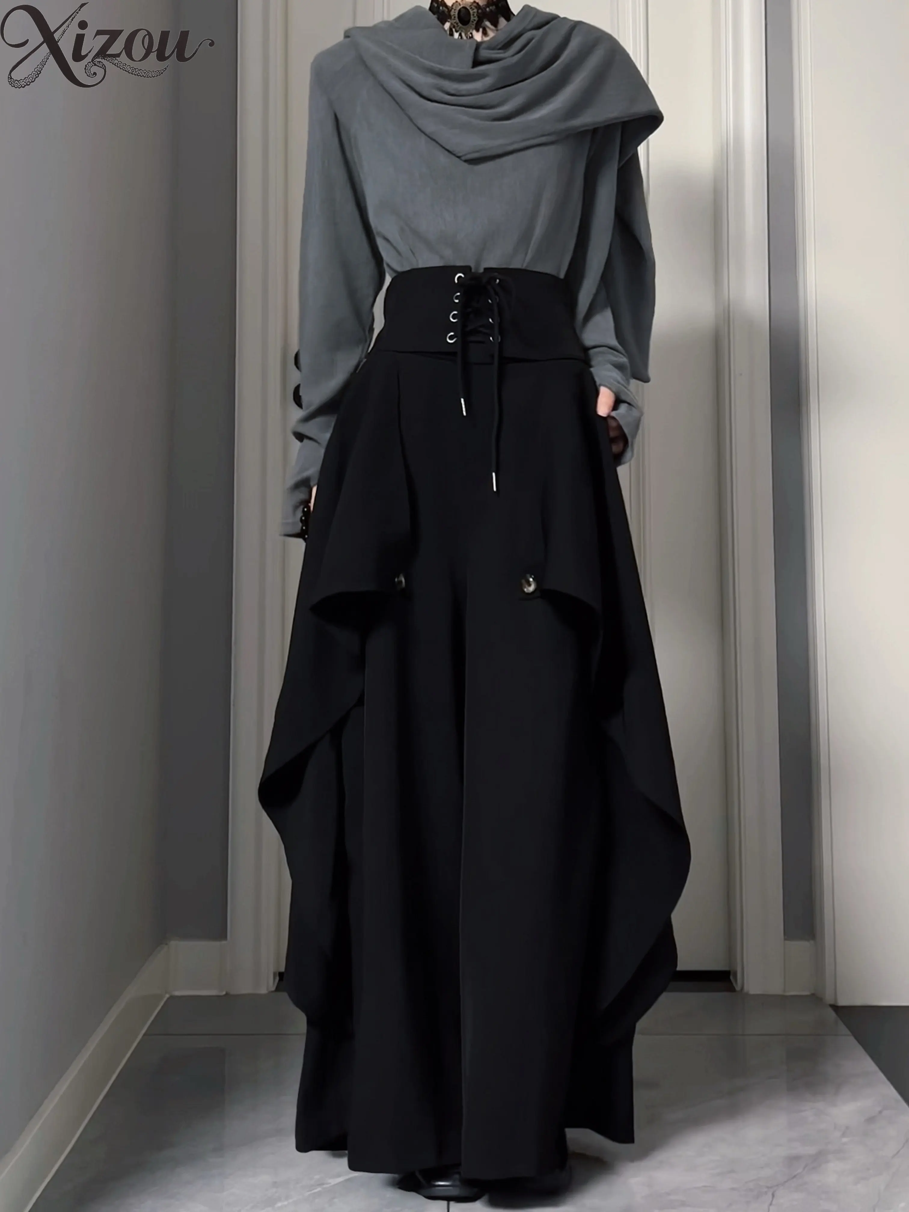 New Men's Long Pants Fashion Culottes Sense of Design Niche Y2k Style Wide Leg Trousers Spring Autumn Mens Casual Pants
New Men's Long Pants Fashion Culottes Sense of Design Niche Y2k Style Wide Leg Trousers Spring Autumn Mens Casual Pants