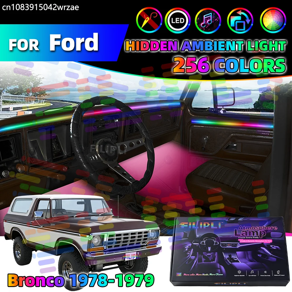 10 in 1 For Bronco 1978-1979 Years Car Interior Ambient Lights Strips Breathing Lighting Kit App Control Auto Decorative Lamp Sy
10 in 1 For Bronco 1978-1979 Years Car Interior Ambient Lights Strips Breathing Lighting Kit App Control Auto Decorative Lamp Sy