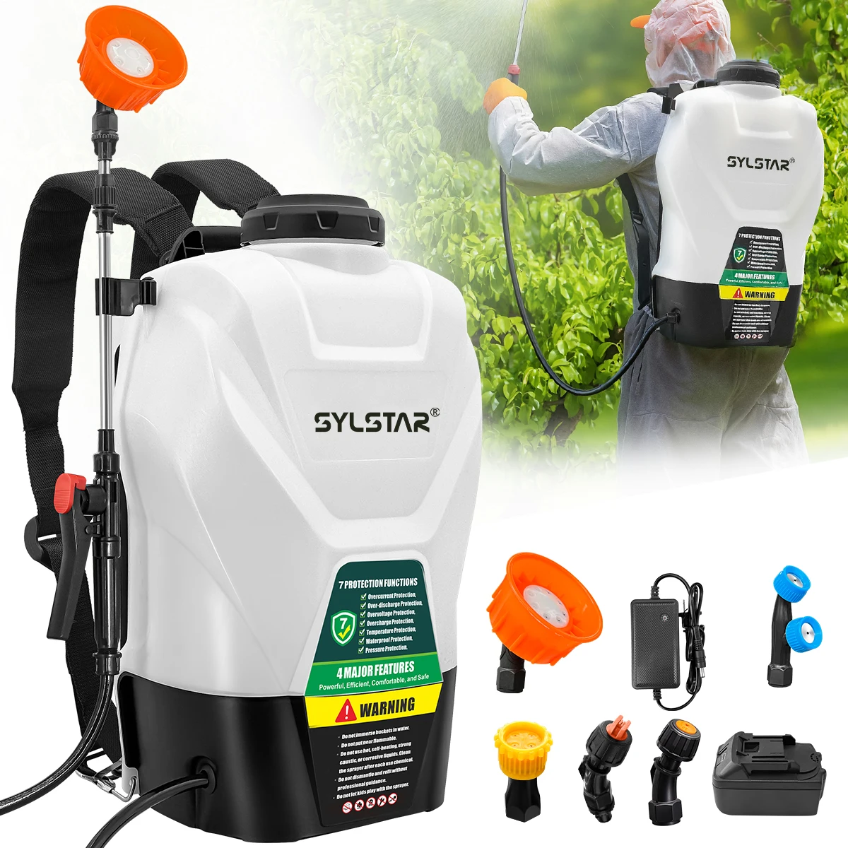 4.2 Gallon Backpack Sprayer Battery Powered,100 PSI Electric Garden Sprayer Works with Makita 18V Battery,Weed Lawn Yard Spraye
4.2 Gallon Backpack Sprayer Battery Powered,100 PSI Electric Garden Sprayer Works with Makita 18V Battery,Weed Lawn Yard Spraye