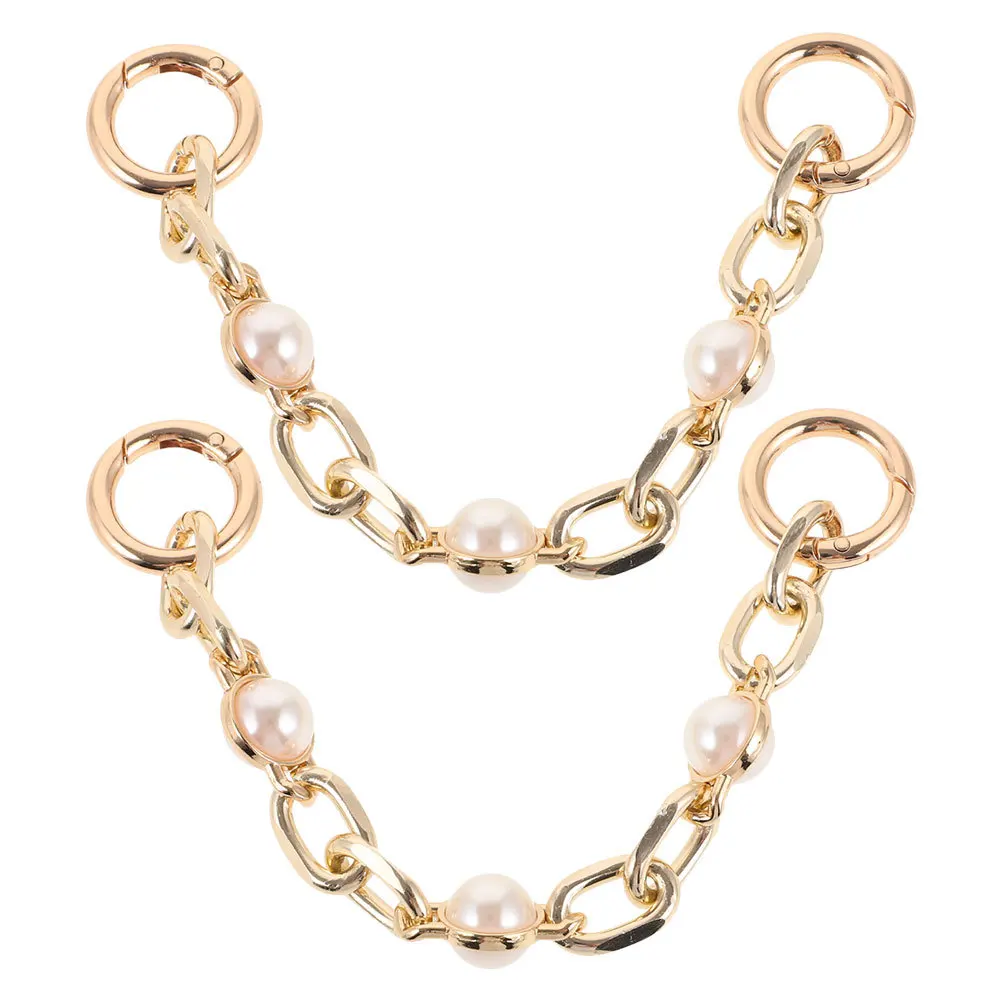 2Pcs Pearl Chain Shoulder Strap Handbag Extender Metal Bag Replacement Chain Lightweight Portable DIY Bag Supplies
2Pcs Pearl Chain Shoulder Strap Handbag Extender Metal Bag Replacement Chain Lightweight Portable DIY Bag Supplies