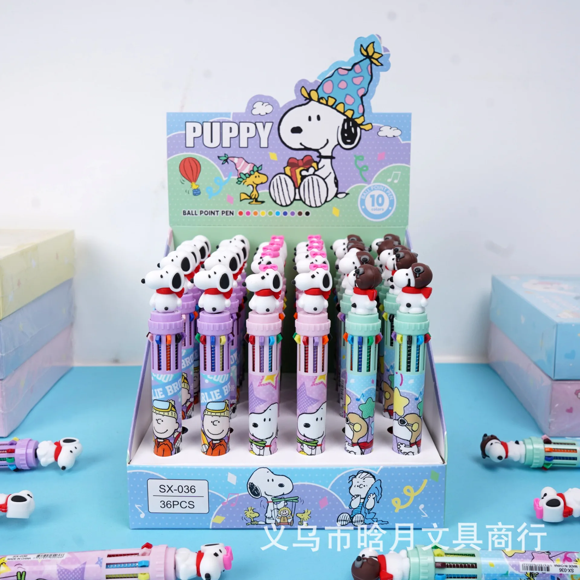 6/36pcs for Snoopy Ten Color Ballpoint Pen Creative Doll Shaped Multi Color Hand Account Pen Student Colored Pen Stationery
6/36pcs for Snoopy Ten Color Ballpoint Pen Creative Doll Shaped Multi Color Hand Account Pen Student Colored Pen Stationery 