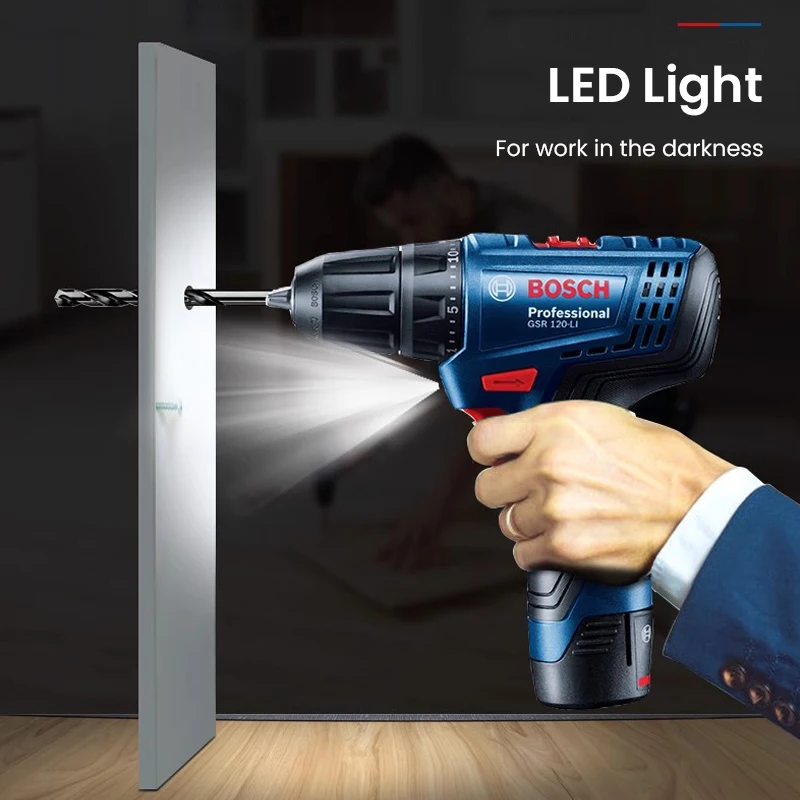 Bosch GSR120-LI Electric Drill 12V Professional Cordless Screwdriver Rechargeable Impact Drill Driver Multi-Function Power Tools
Bosch GSR120-LI Electric Drill 12V Professional Cordless Screwdriver Rechargeable Impact Drill Driver Multi-Function Power Tools