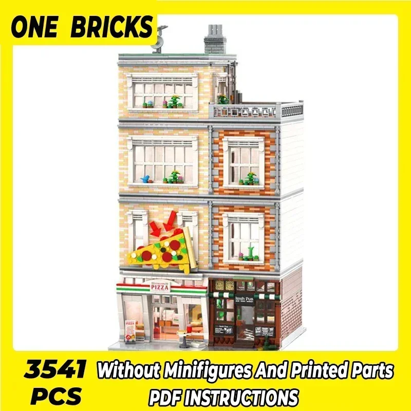 Moc Building Bricks Street View Model Irish Pub And Pizza Station Technology Modular Blocks Gift Christmas Toy DIY Sets Assembly
Moc Building Bricks Street View Model Irish Pub And Pizza Station Technology Modular Blocks Gift Christmas Toy DIY Sets Assembly
