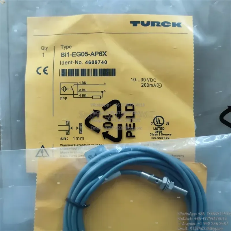 1PC BI2-EG08-AP6X BI2-EG08-AN6X Bi1-EG05-AP6X Bi1-EG05-AN6X Turck New Proximity Switch Sensor
1PC BI2-EG08-AP6X BI2-EG08-AN6X Bi1-EG05-AP6X Bi1-EG05-AN6X Turck New Proximity Switch Sensor