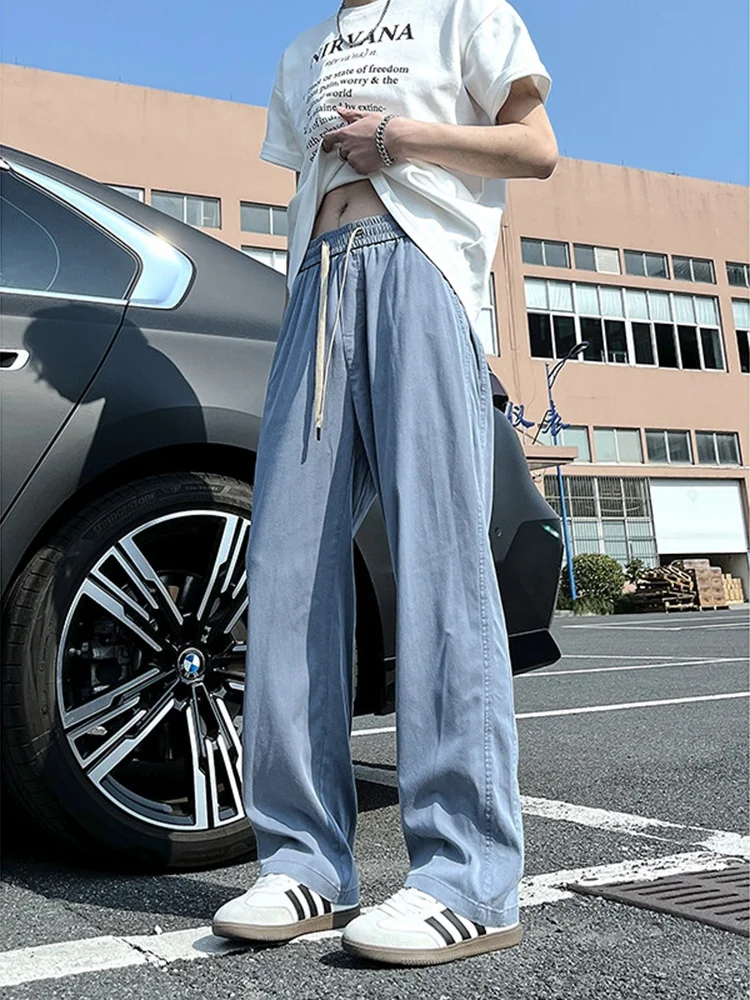 Высокие мужские летние тонкие прямые джинсы из ледяного шелка, свободные повседневные прямые брюки-трубы, широкие брюки, дышащие молодежные Fa...
Высокие мужские летние тонкие прямые джинсы из ледяного шелка, свободные повседневные прямые брюки-трубы, широкие брюки, дышащие молодежные Fa...