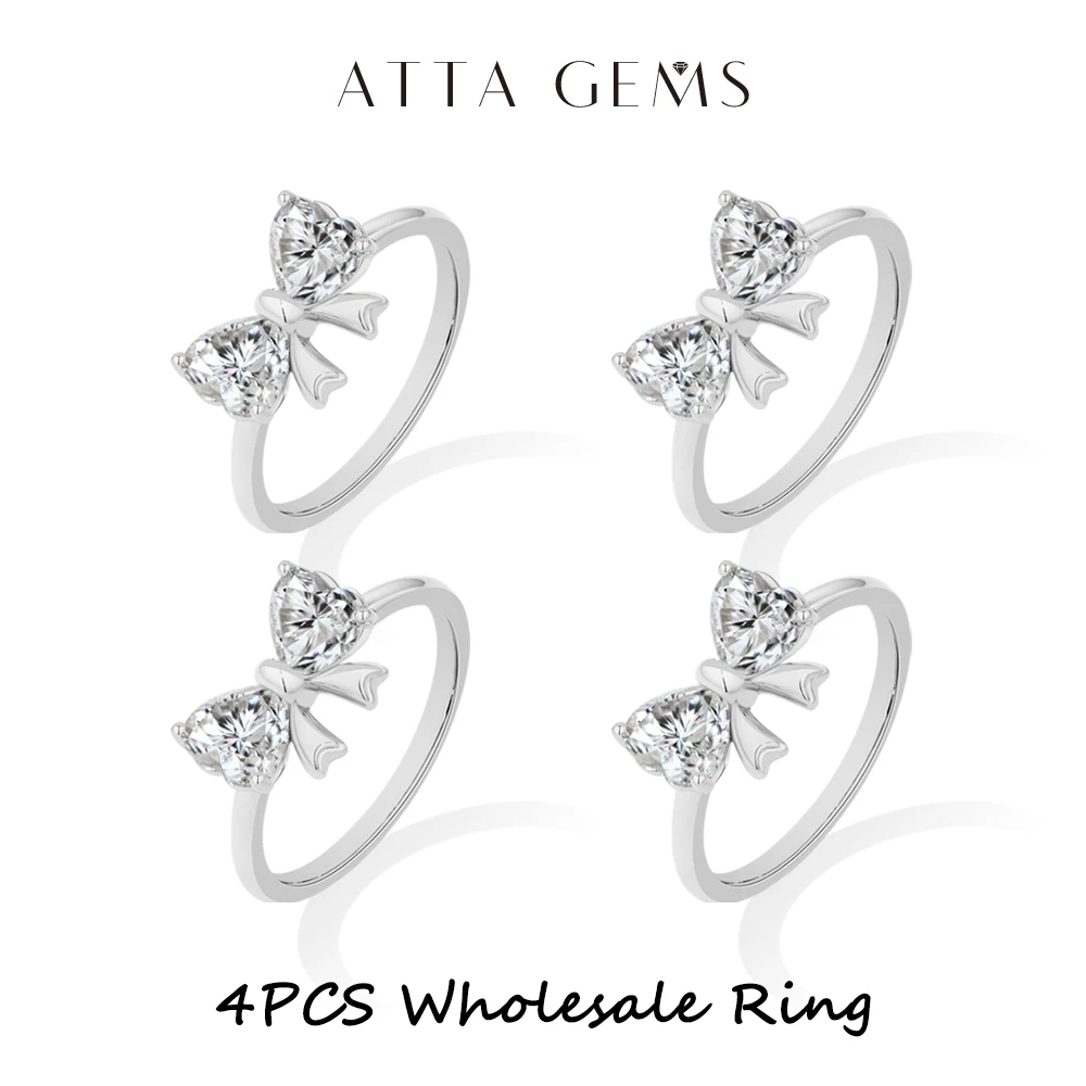 ATTAGEMS Cute Bow Knot Moissanite Rings Women Heart Cut Sweet Promise Engagement Ring Jewelry Gifts S925 Sterling Silver
ATTAGEMS Cute Bow Knot Moissanite Rings Women Heart Cut Sweet Promise Engagement Ring Jewelry Gifts S925 Sterling Silver