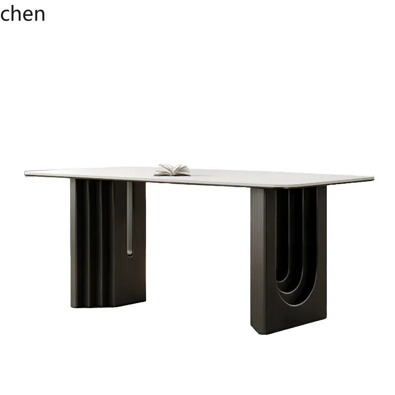 YFY ZC solid wood rock slab dining table and chair combination medieval living room household rectangular dining table
YFY ZC solid wood rock slab dining table and chair combination medieval living room household rectangular dining table