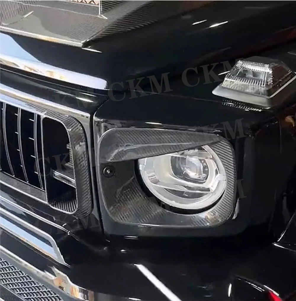 Dry Carbon Fiber Front Light Cover Trim Sticker For Benz G Class W464 G63 G800 G900 2019-2024 Car Headlight Body Kits FRP
Dry Carbon Fiber Front Light Cover Trim Sticker For Benz G Class W464 G63 G800 G900 2019-2024 Car Headlight Body Kits FRP