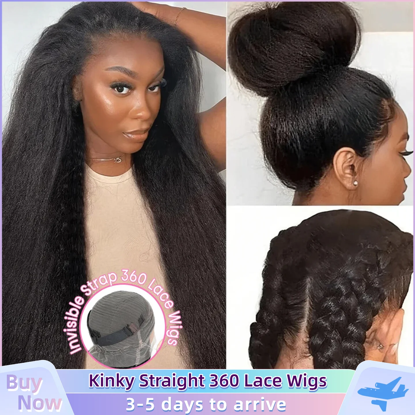Invisible Strap Drawstring Snug 360 HD Full Lace Wig Straight Lace Front Wig Drawstring 360 Frontal Wig 30 Inch Kinky Straight
Invisible Strap Drawstring Snug 360 HD Full Lace Wig Straight Lace Front Wig Drawstring 360 Frontal Wig 30 Inch Kinky Straight