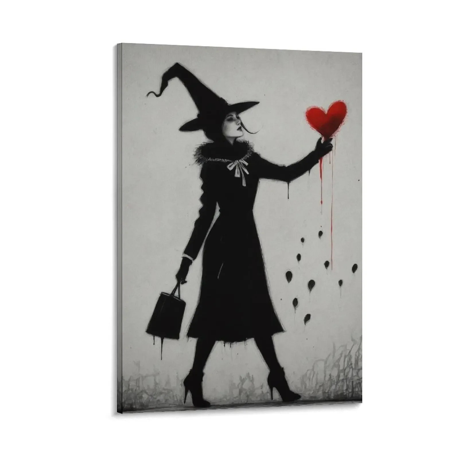 Witch - banksy style Canvas Painting home decor Decorative picture Posters on the wall
Witch - banksy style Canvas Painting home decor Decorative picture Posters on the wall