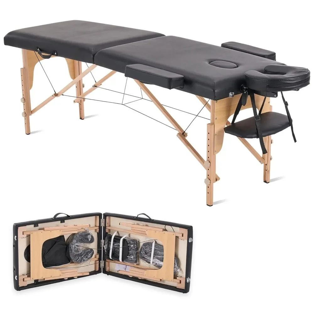 Portable Foldable Massage Table - Adjustable Height Lightweight Wooden Frame Spa Bed for Tattoo, Facial, Lash, Physical
Portable Foldable Massage Table - Adjustable Height Lightweight Wooden Frame Spa Bed for Tattoo, Facial, Lash, Physical