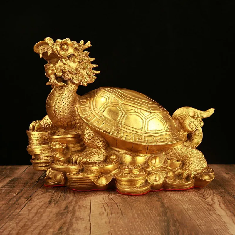 Fengshui Pure Copper Bagua Dragon Turtle Attract Fortune Brass Ornaments Home Room Accessories Art Office Desk Mascot Decoration
Fengshui Pure Copper Bagua Dragon Turtle Attract Fortune Brass Ornaments Home Room Accessories Art Office Desk Mascot Decoration