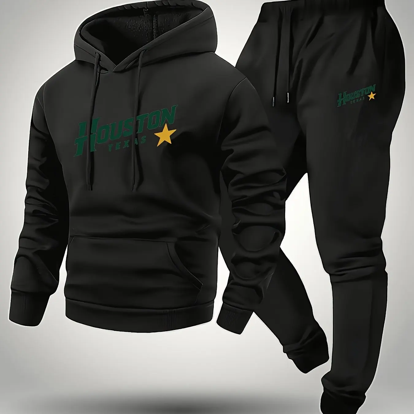 2 pieces men's letter print hooded sweatshirt and drawstring sport pants set soft and comfortable thin velvet warm sport pants
2 pieces men's letter print hooded sweatshirt and drawstring sport pants set soft and comfortable thin velvet warm sport pants