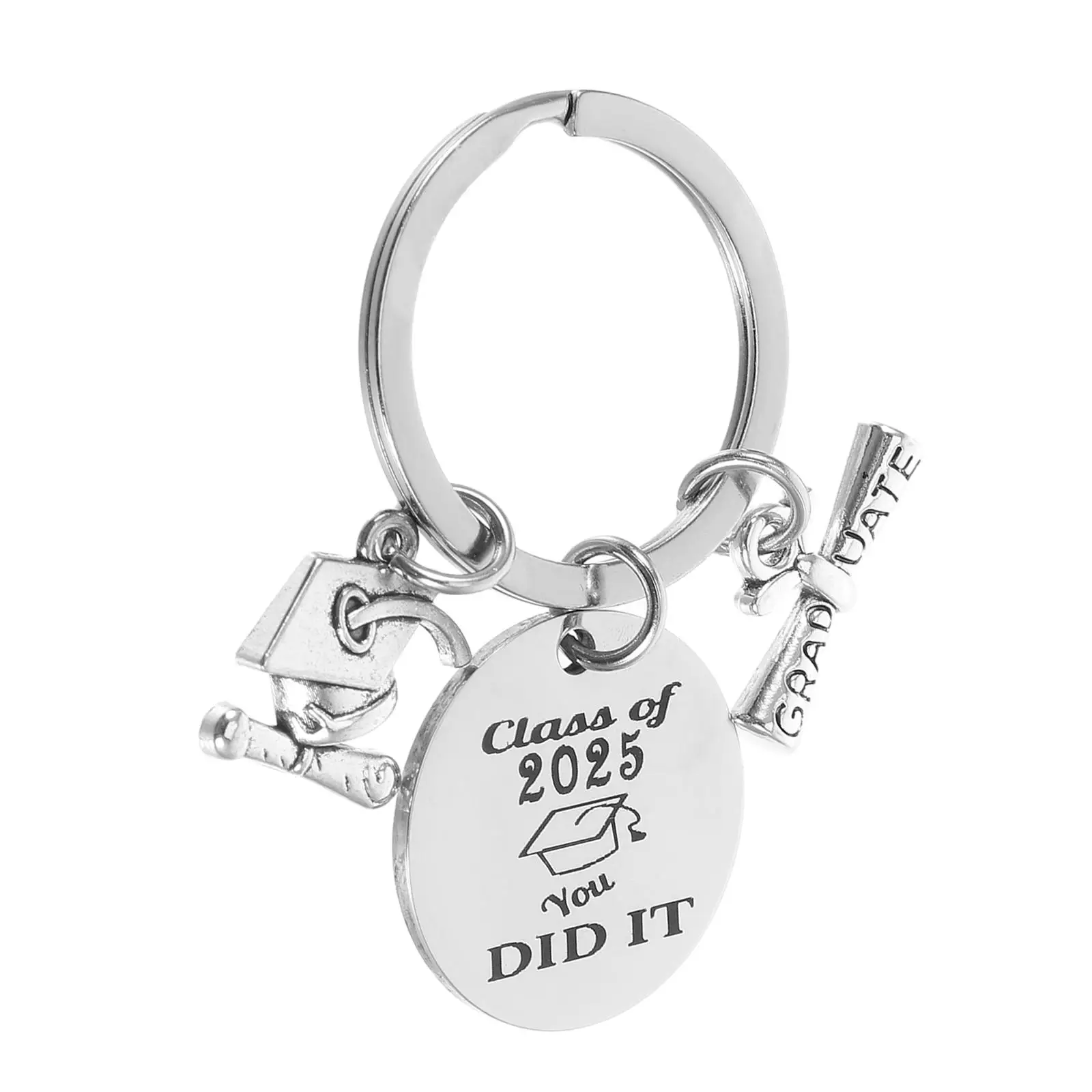 Graduation Keychain Stainless Steel Souvenir High School nament Party Favor Keepsake Class 2025 Pendant Decor Grad Gift
Graduation Keychain Stainless Steel Souvenir High School nament Party Favor Keepsake Class 2025 Pendant Decor Grad Gift