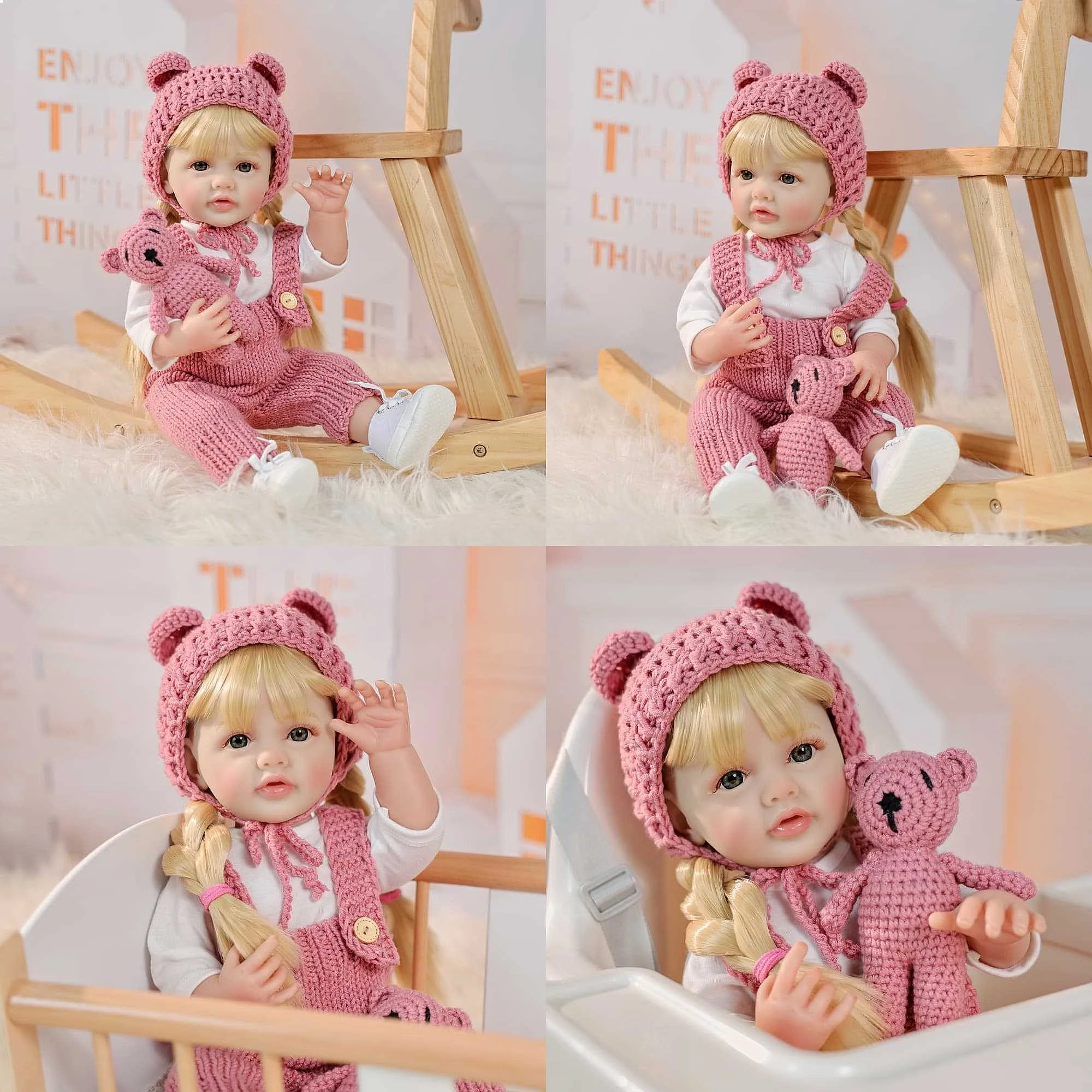 55cm Reborn Baby Doll Realistic Soft Silicone Toy 22inch Gift for Kids
55cm Reborn Baby Doll Realistic Soft Silicone Toy 22inch Gift for Kids