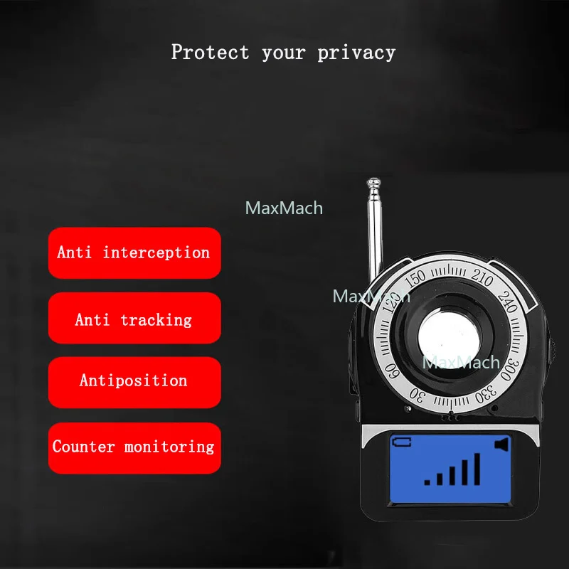 CC309 Wireless Signal Detector Anti Interception Eavesdropping Tracking Position Camera Scanning Detection Counter Monitoring