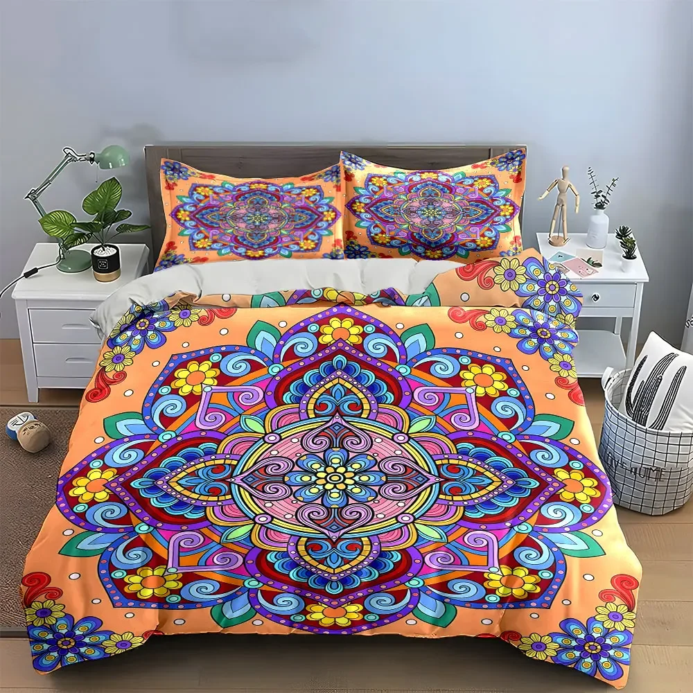 Colorful Mandala Design Set Decoration Soft Comfortable Duvet Cover Bedding Set Included 1*Duvet Cover & 2*Pillowcases, gift
Colorful Mandala Design Set Decoration Soft Comfortable Duvet Cover Bedding Set Included 1*Duvet Cover & 2*Pillowcases, gift