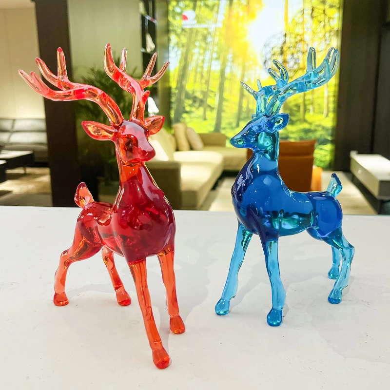 Color Deer Resin Statue Home Interior Tabletop Decoration Transparent Animal Elk Figurines Office Shop Christmas Sculpture Gift
Color Deer Resin Statue Home Interior Tabletop Decoration Transparent Animal Elk Figurines Office Shop Christmas Sculpture Gift