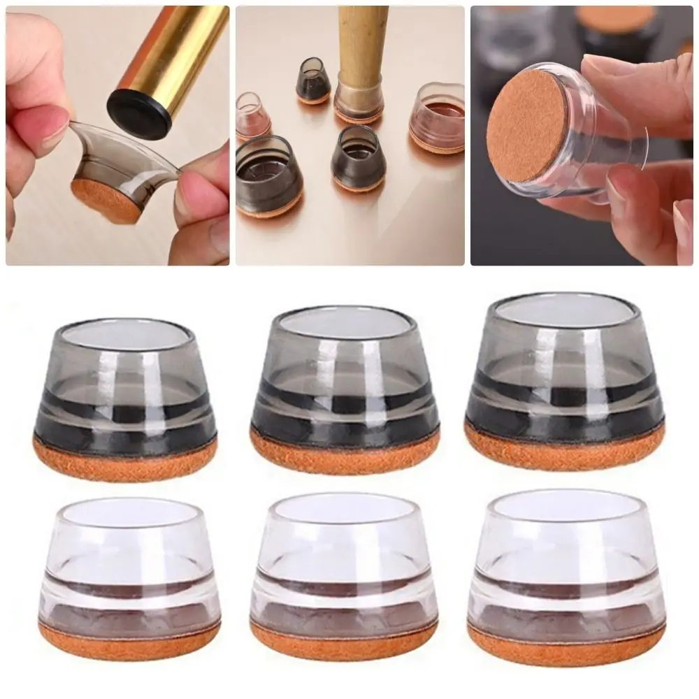 1/4Pcs Floor Protective Cover Chair Foot Cover Sofa Table Accessories PVC Chair Leg Protectors Transparent with Felt
1/4Pcs Floor Protective Cover Chair Foot Cover Sofa Table Accessories PVC Chair Leg Protectors Transparent with Felt
