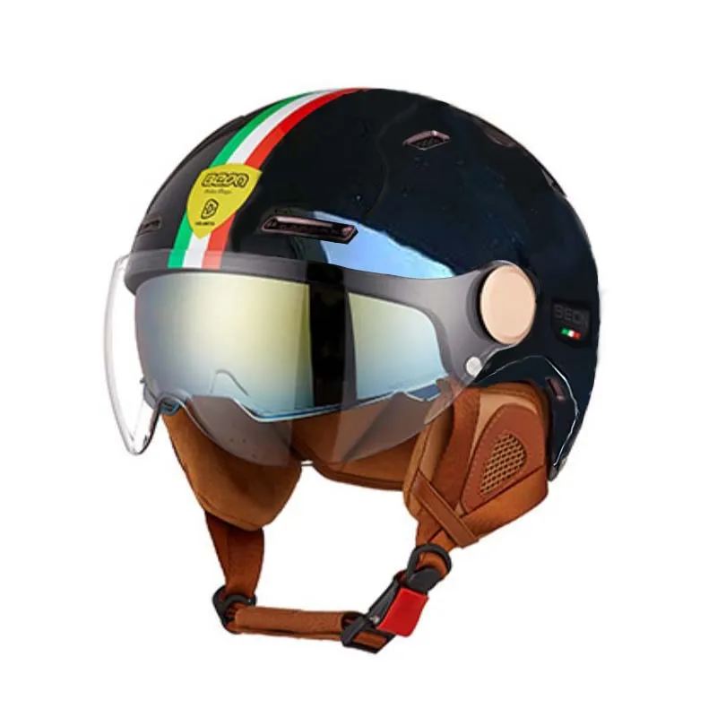 BEON Electric Men's Motorcycle Helmet Double Lens Women Resizable Motocross Accessories Scooter helmets Casco Built-in lens
BEON Electric Men's Motorcycle Helmet Double Lens Women Resizable Motocross Accessories Scooter helmets Casco Built-in lens
