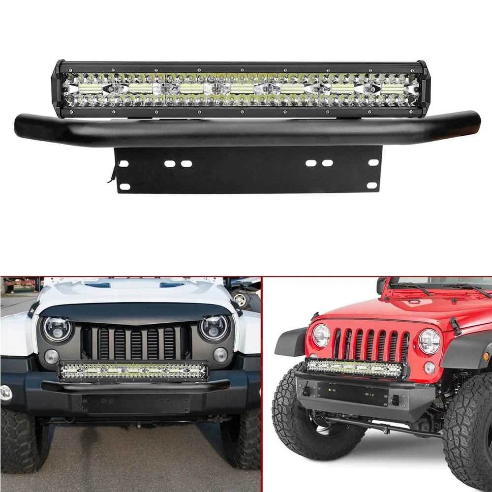 420W 20 Inch LED Light Bar with License Plate Mounting Bracket For Off-road Car ATV SUV Truck 4WD 4X4 Fromt Driving Lamp Light
420W 20 Inch LED Light Bar with License Plate Mounting Bracket For Off-road Car ATV SUV Truck 4WD 4X4 Fromt Driving Lamp Light